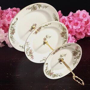 Limoges 3 Tier Cake Stand Wedding Tea Party Dessert Tray Birthday Christmas Gift